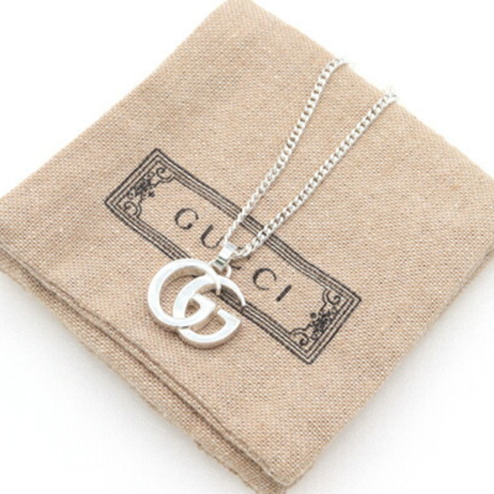 Gucci Double G Necklace 814914 SV Sterling Silver 925 Kihei Chain Pendant Cho... - Picture 10 of 10
